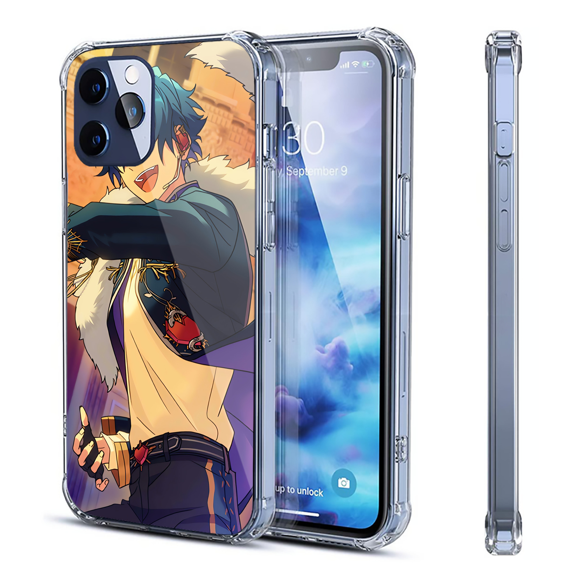 （画像用） あんさんぶるスターズ! Ensemble Stars 【iPhone 12シリーズ対応】透明スマホケース（クリアソフトケース）